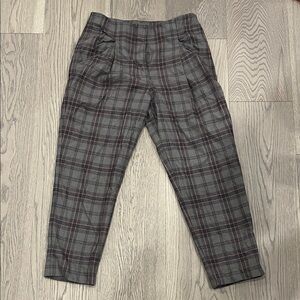 Wilfred Wool Blend Plaid Pants